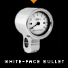 Harley Davidson White Face Bullet Tachometer